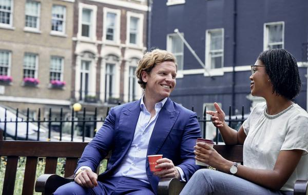 Talents at Ardian's London office chatting
